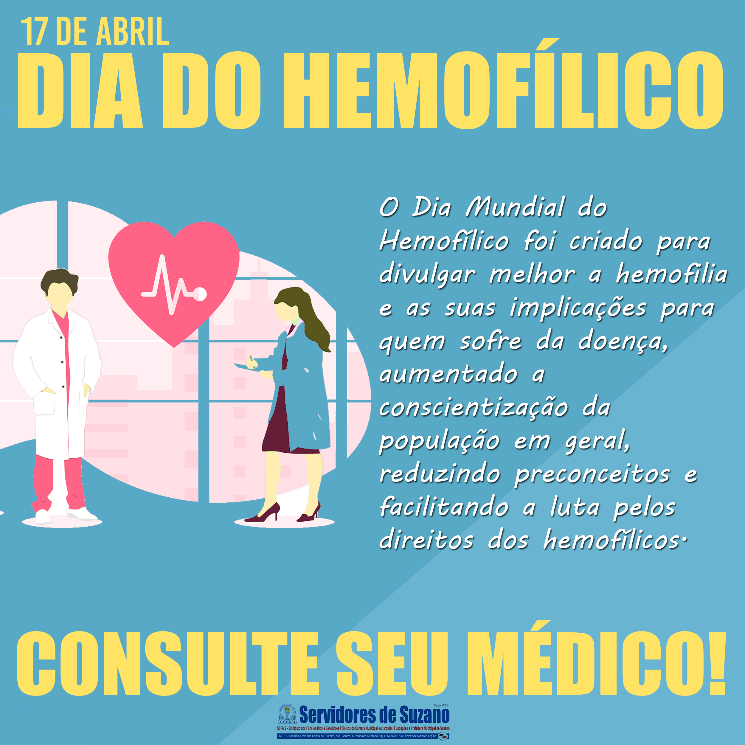 Hemoce comemora Semana de Conscientização sobre Hemofilia